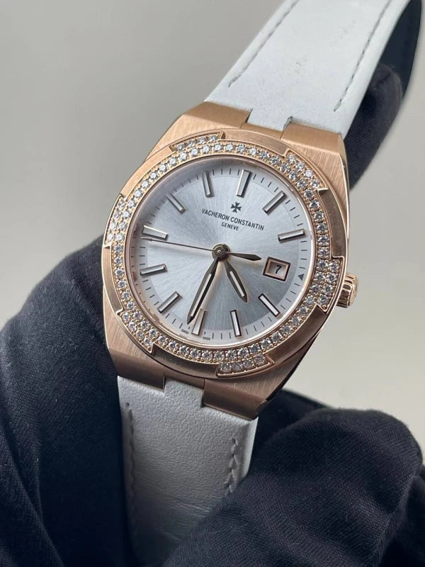 Vacheron Constantin Overseas 18K Rose Gold & Diamonds Lady's Watch