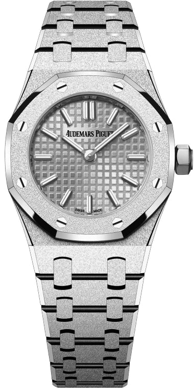 Audemars Piguet Royal Oak Mini Frosted 18K White Gold Quartz Lady’s Watch