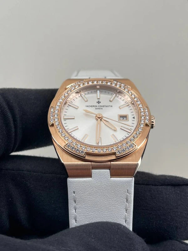 Vacheron Constantin Overseas 18K Rose Gold & Diamonds Lady's Watch