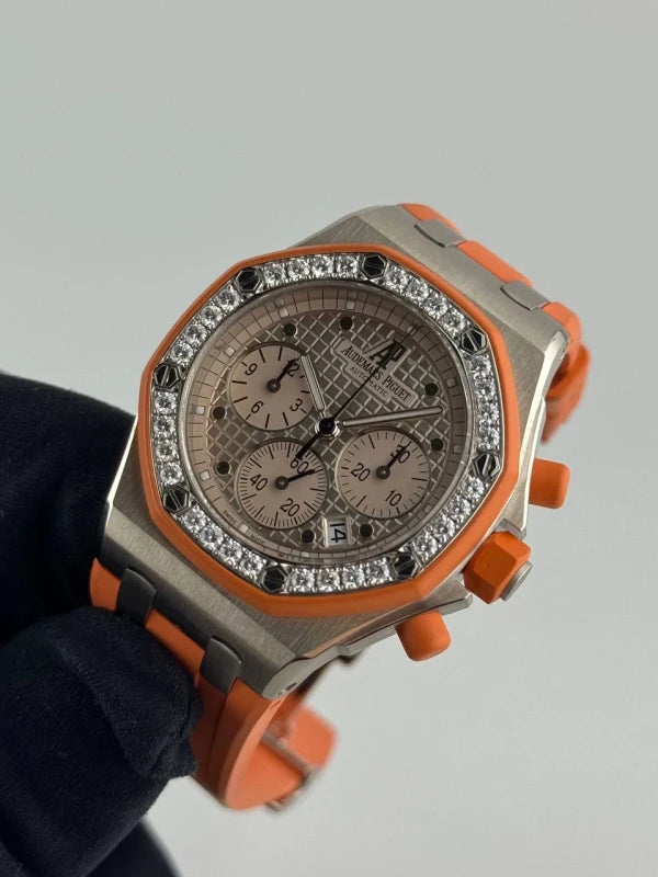 Audemars Piguet Royal Oak Offshore 18K White Gold & Diamonds Ladies Watch