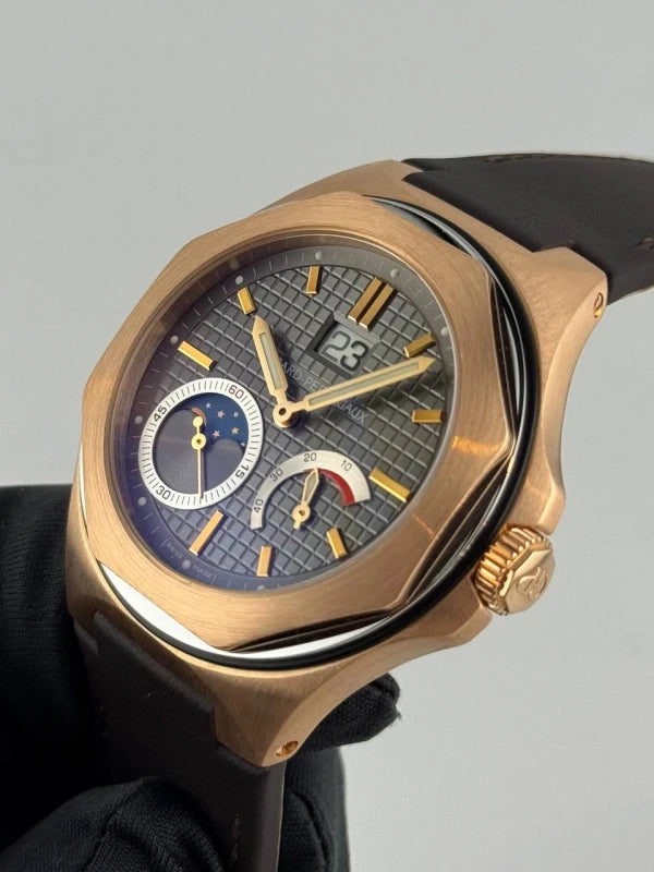 Girard Perregaux Laureato Evo3 Large Date Moon Phases Power Reserve 18K Rose Gold Men's Watch