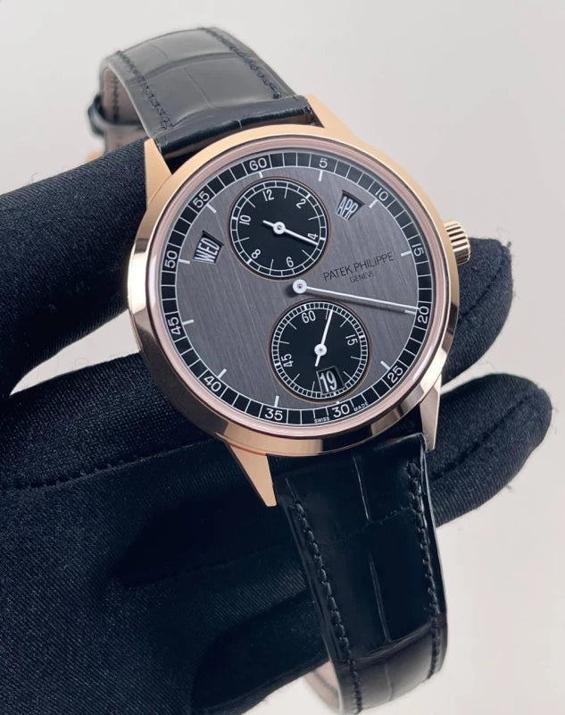 Patek Philippe Annual Calendar, Regulator Style Display 18K Rose Gold Men's Watch