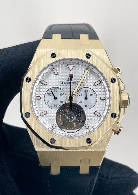 Audemars Piguet Royal Oak Tourbillon Chronograph 18K Yellow Gold Men's Watch