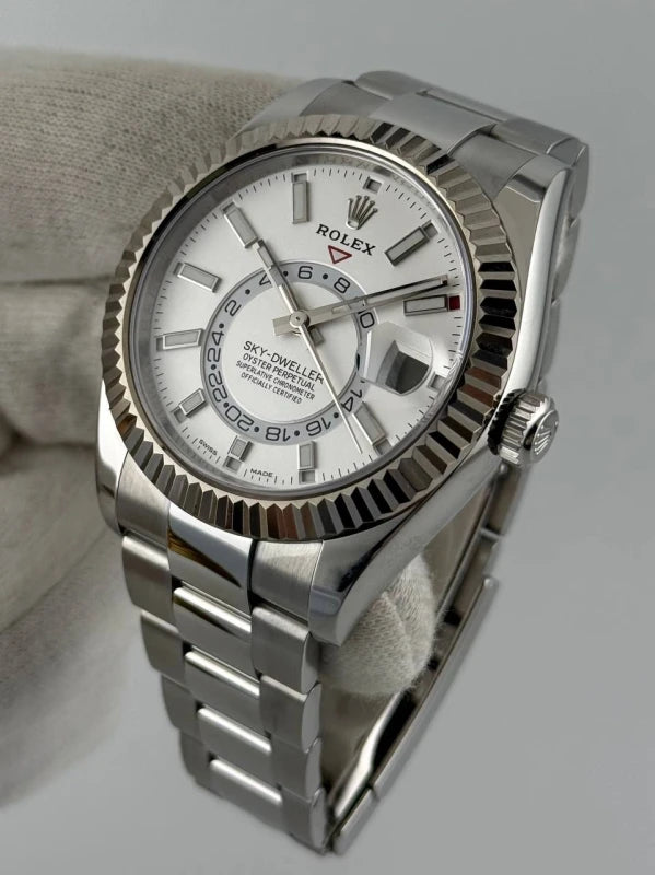 Rolex Sky-Dweller Stainless Steel & White Gold Men's Watch