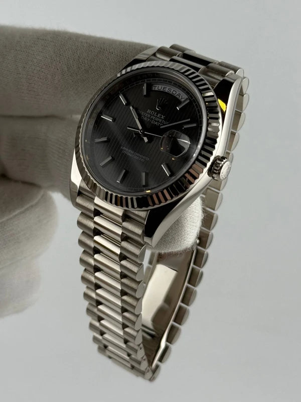 Rolex Day-Date 18K White Gold Men's Watch
