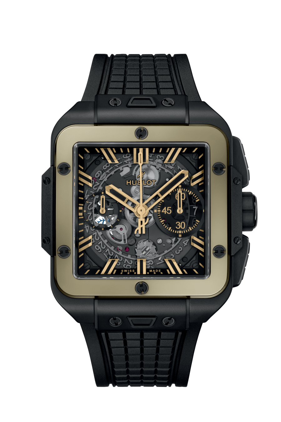 Hublot Square Bang Chronograph Ceramic & 18K Magic gold Men's Watch