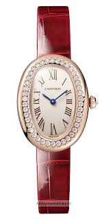 Cartier Baignoire 18K Rose Gold & Diamonds Lady's Watch