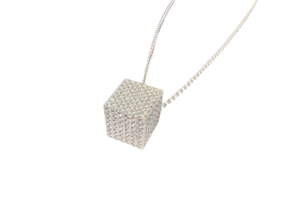 Luca Carati Diamond Cube Pendant
