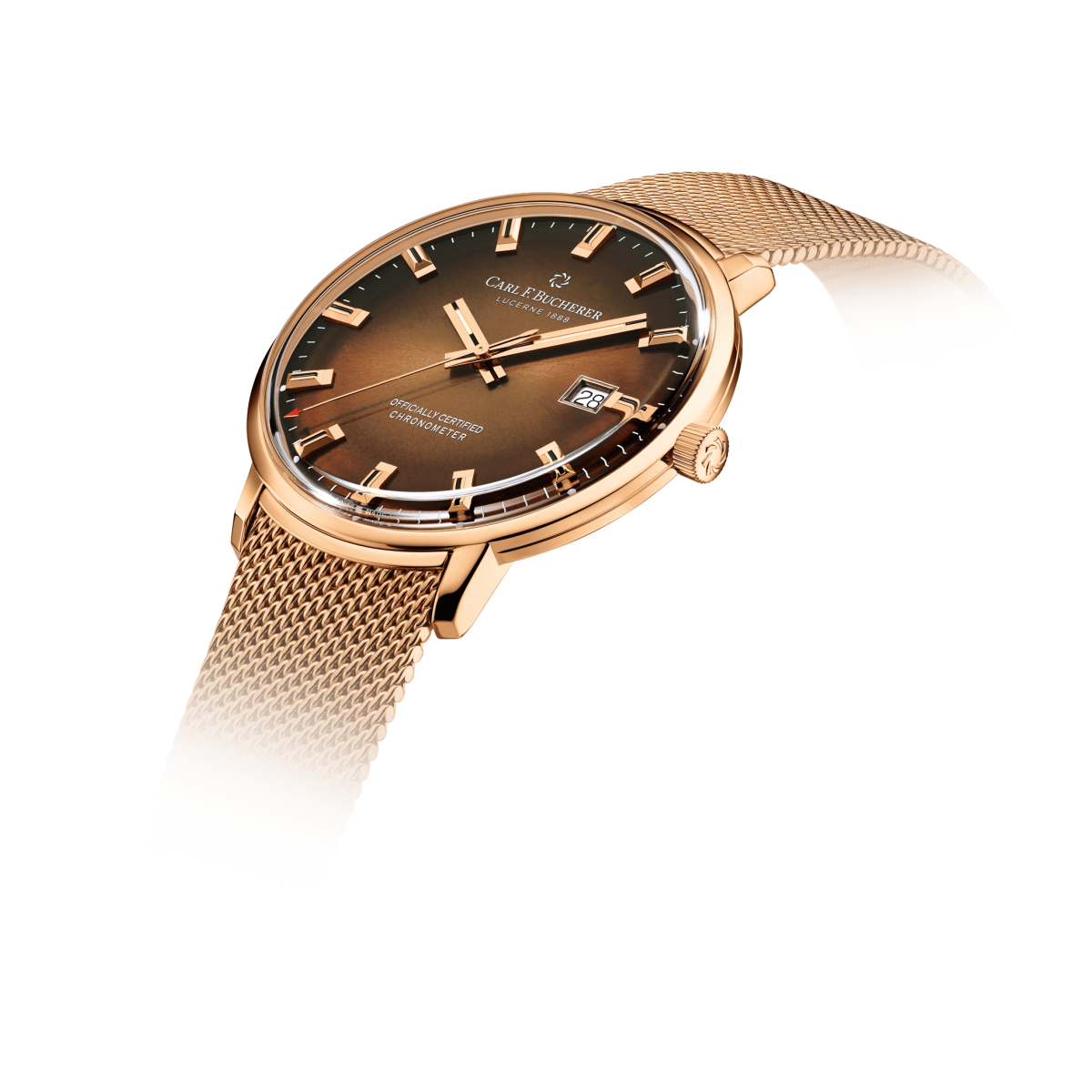 Carl F. Bucherer Haritage Chronometer 18K Rose gold Limited Edition Men's Watch