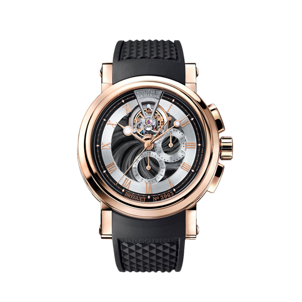Breguet Marine Tourbillon Chronograph 18K Rose Gold Men's Watch