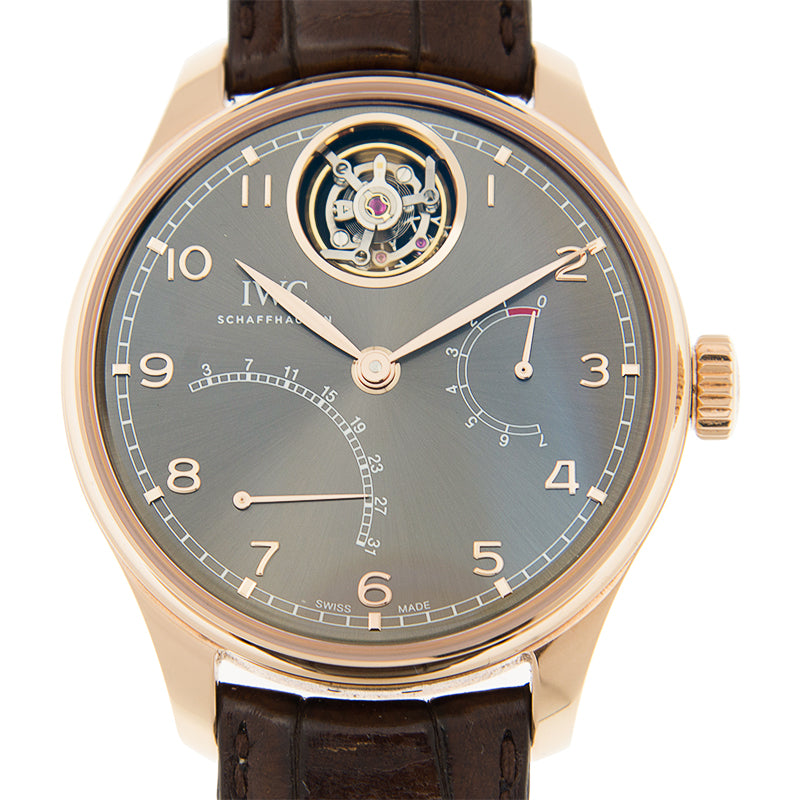 IWC Portugieser Tourbillon Mystère Rétrograde 18K 5N Gold Men's Watch