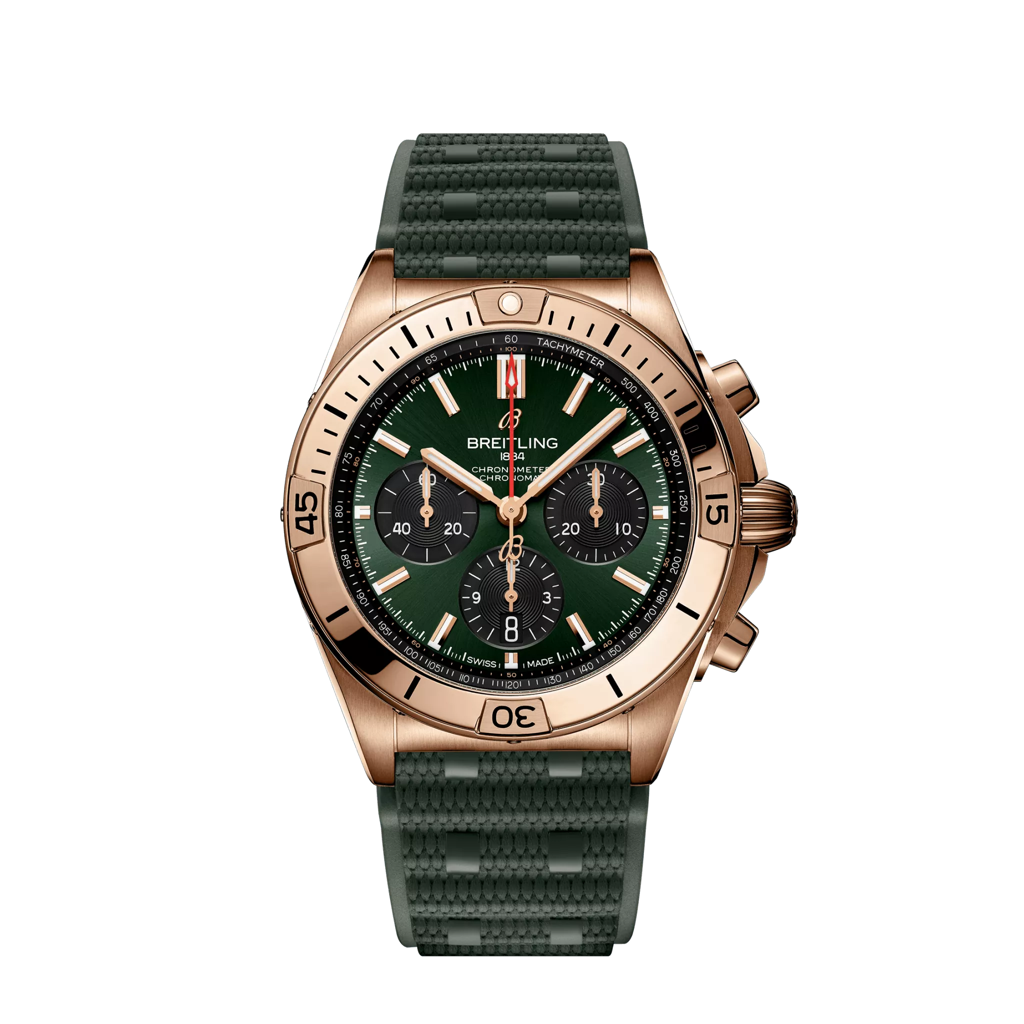 Breitling Chronomat Chronograph 18k Red Gold Men's Watch