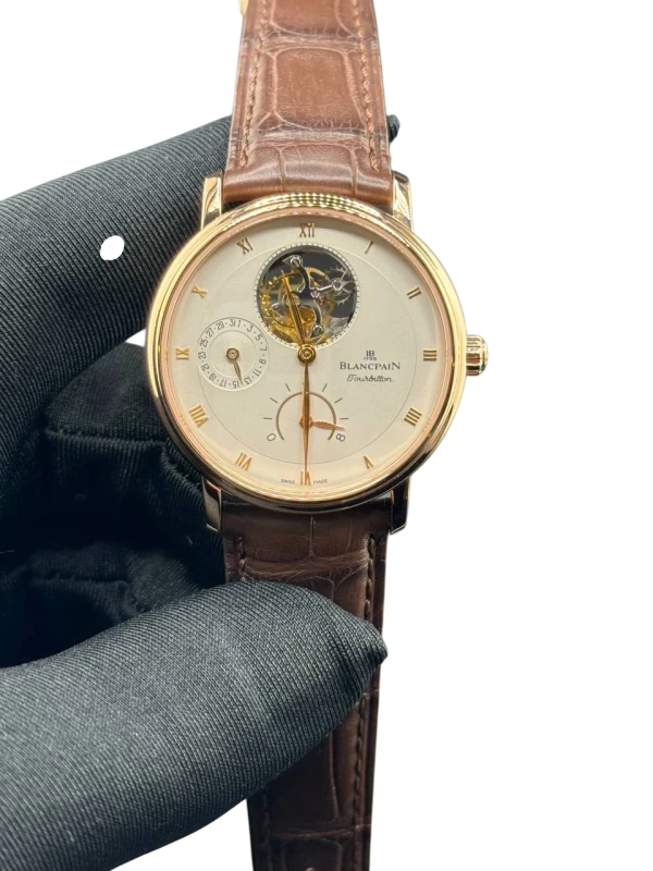 Blancpain Villeret Tourbillon 8 Jours 18K Rose Gold Men's Watch