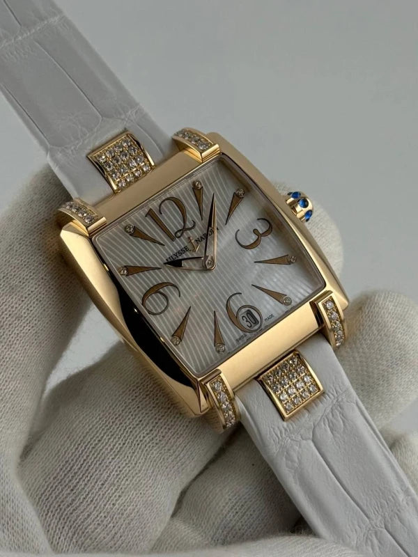 Ulysse Nardin Caprice Full 18K Rose Gold & Diamonds Lady's Watch