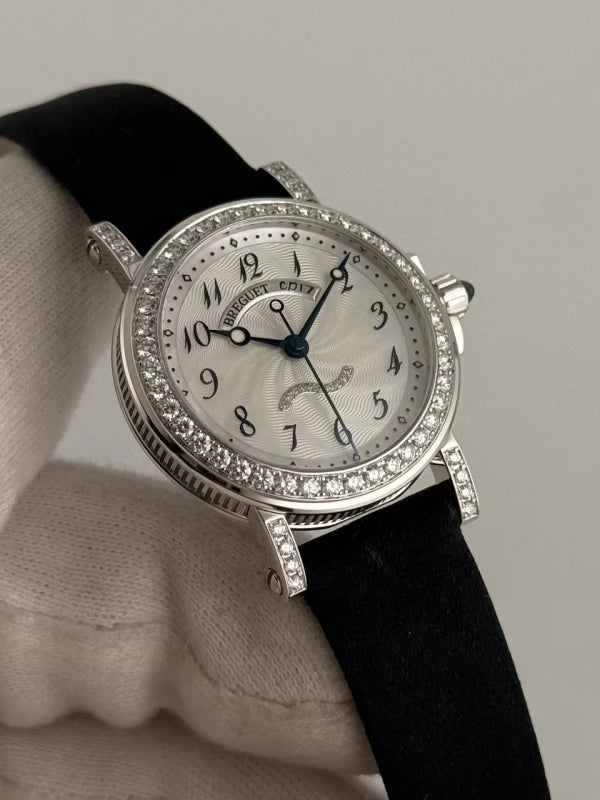 Breguet Marine 18K White Gold & Diamonds Lady's Watch