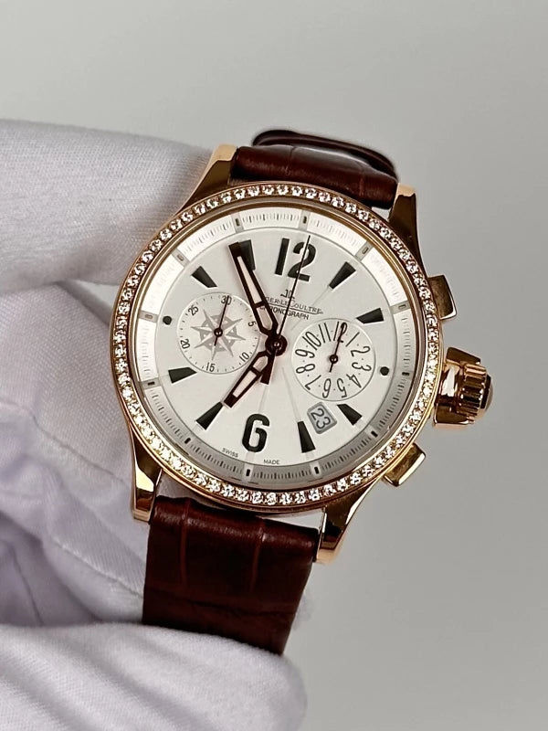 Jaeger-LeCoultre Master Compressor Chronograph 18K Rose Gold & Diamonds Lady's Watch