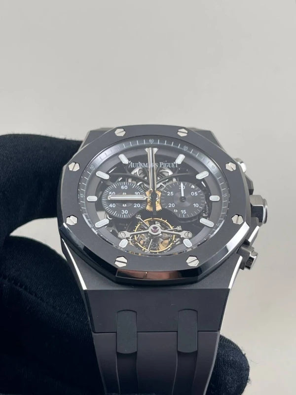 Audemars Piguet Royal Oak Tourbillon Chronograph Skeleton Titanium Men's Watch