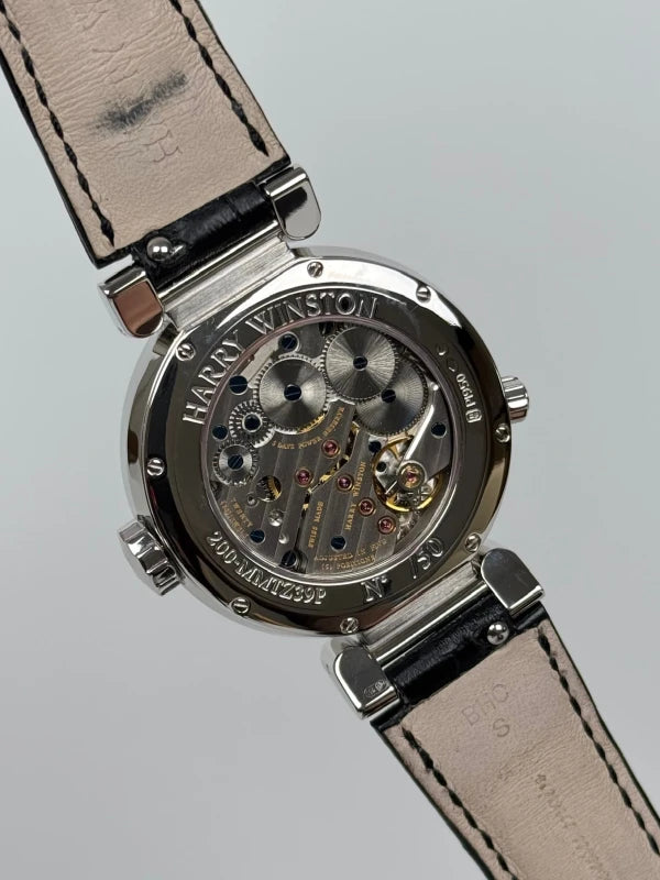 Harry Winston Premier Excenter Time Zone Platinum Men's Watch