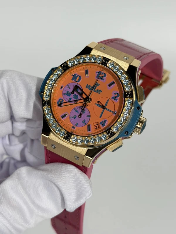 Hublot Big Bang Pop Art 18K Yellow Gold & Topazes Lady's Watch