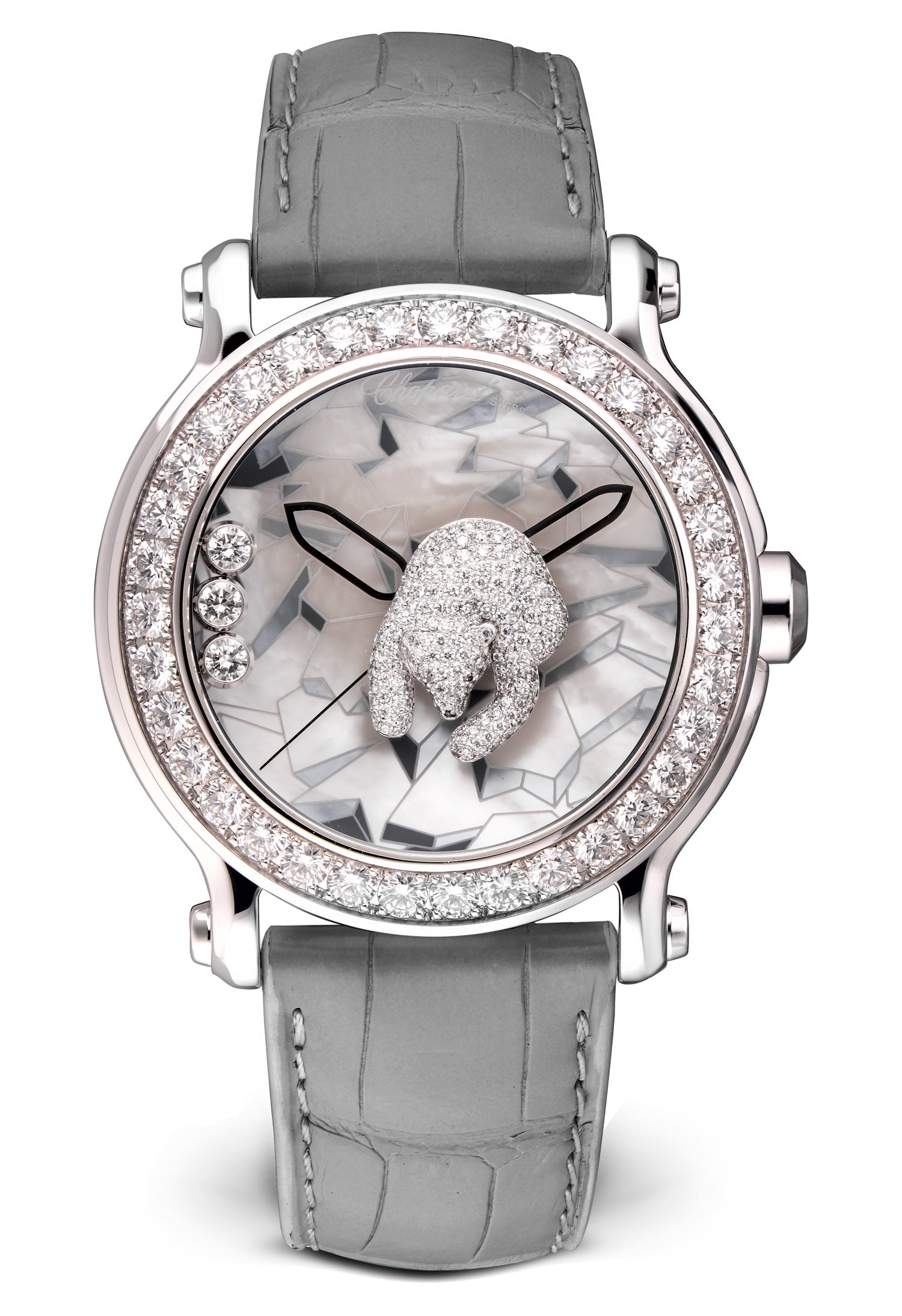Chopard Happy Sport Animal World XL 18K White gold & Diamonds Lady's Watch