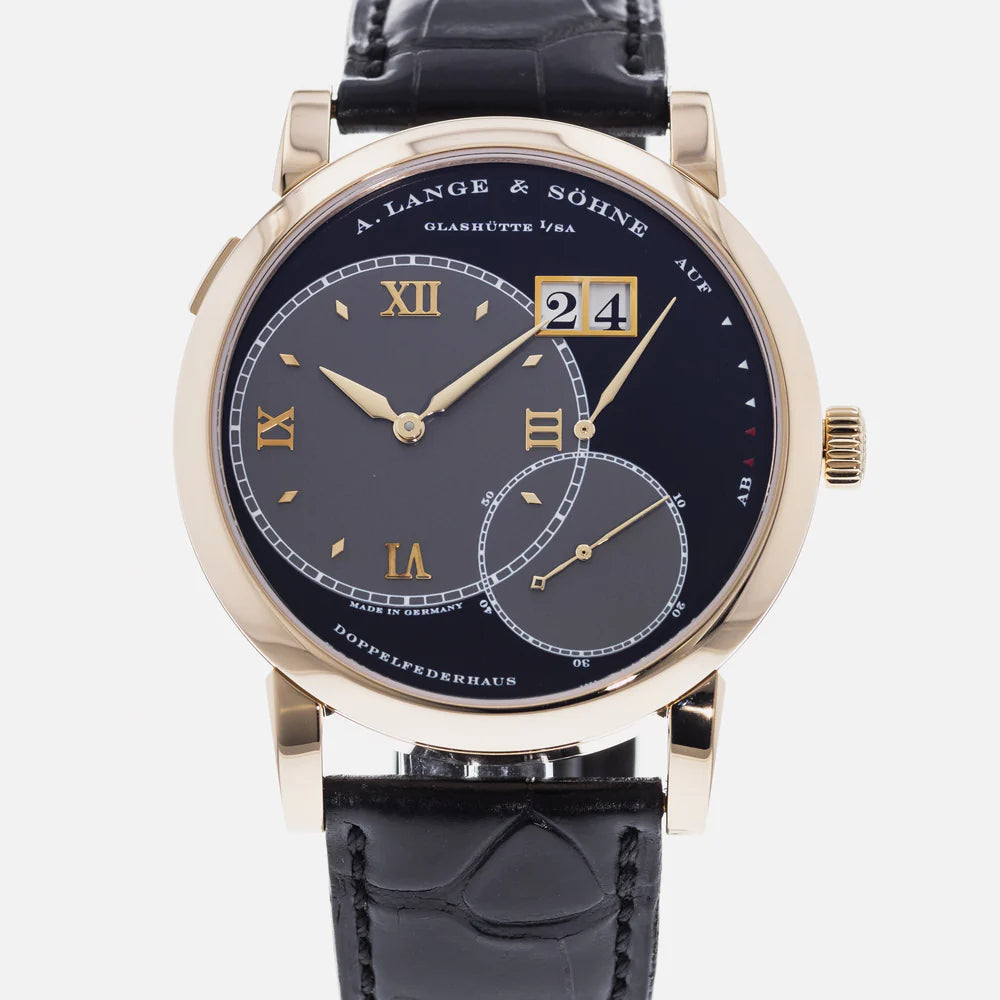 A. Lange & Sohne Grand Lange 1 18K Rose Gold Mens Watch
