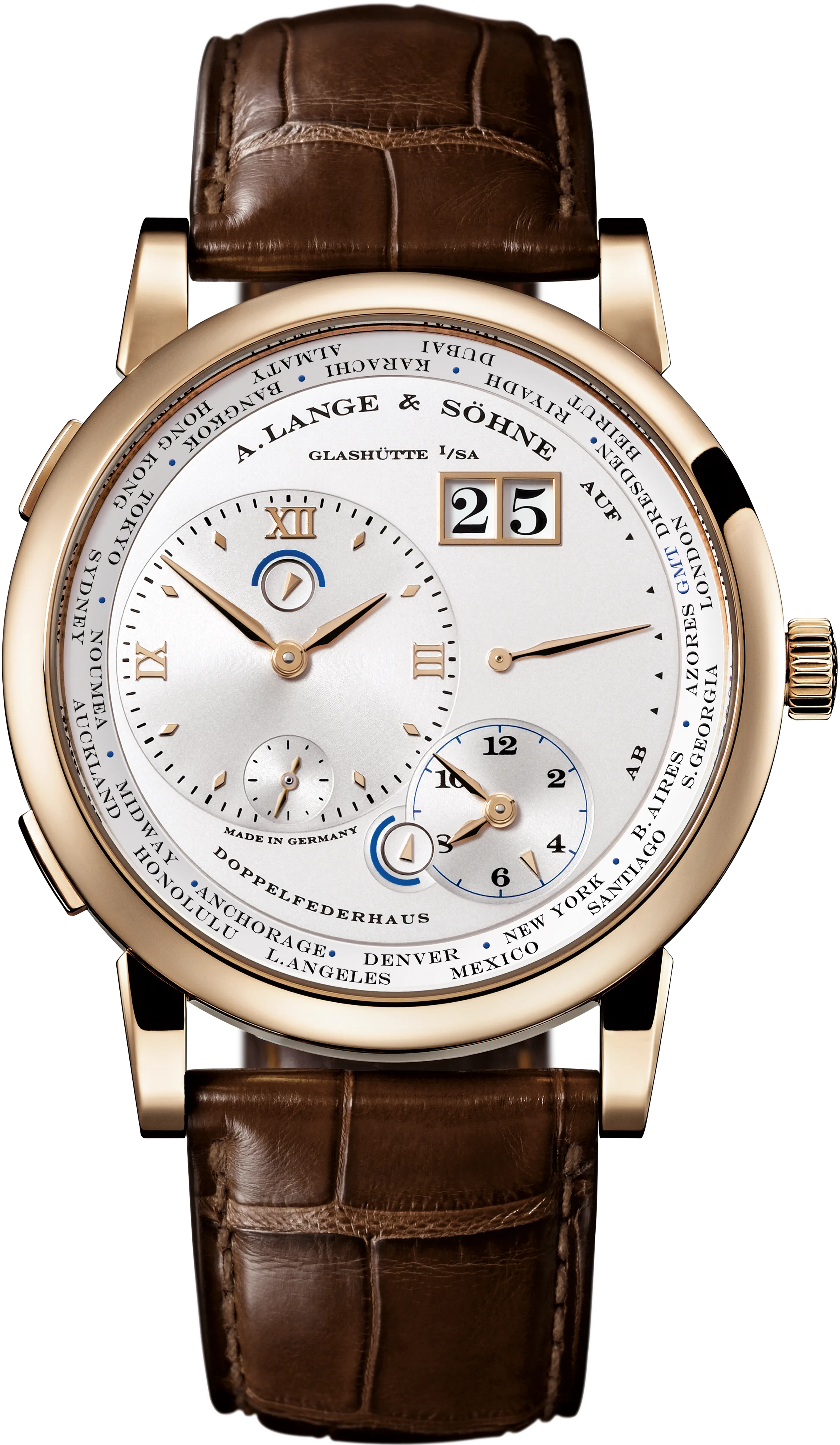 A. Lange & Söhne Lange 1 Time Zone 18K Rose Gold Limited Edition Men’s Watch