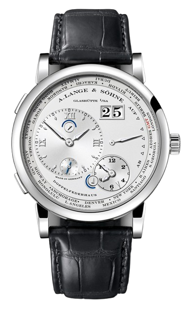 A. Lange & Söhne Lange 1 Time Zone 18K White Gold Men’s Watch