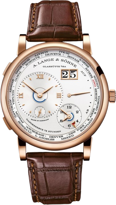 A. Lange & Söhne Lange 1 Time Zone 18K Rose Gold Men’s Watch