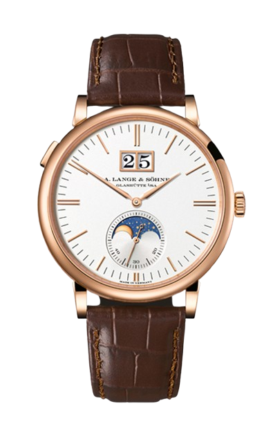 A. Lange & Söhne Saxonia Moon Phase 18K Rose Gold Men’s Watch