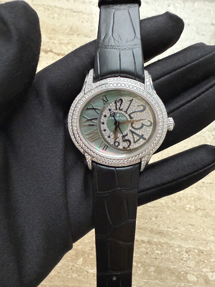 Audemars Piguet Millenary 18K White Gold & Diamonds Ladies Watch