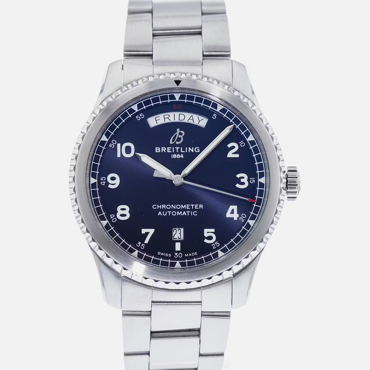 Breitling Aviator 8 Automatic Day & Date 41 Stainless Steel Men's Watch