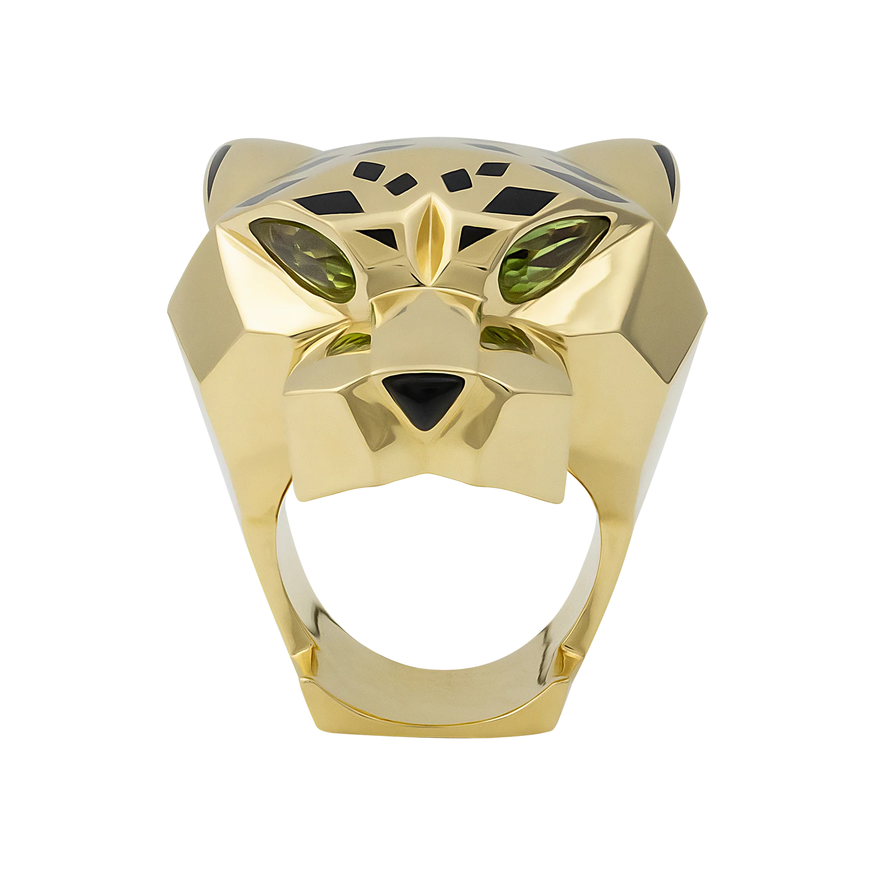 Cartier 18K Yellow Gold Peridot Panthere Lady's Ring