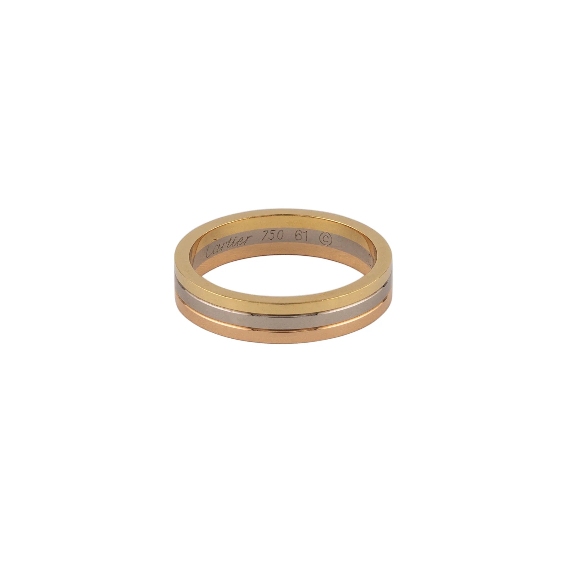 Cartier 18K Gold Vendôme Louis Cartier Wedding Band Lady's Ring
