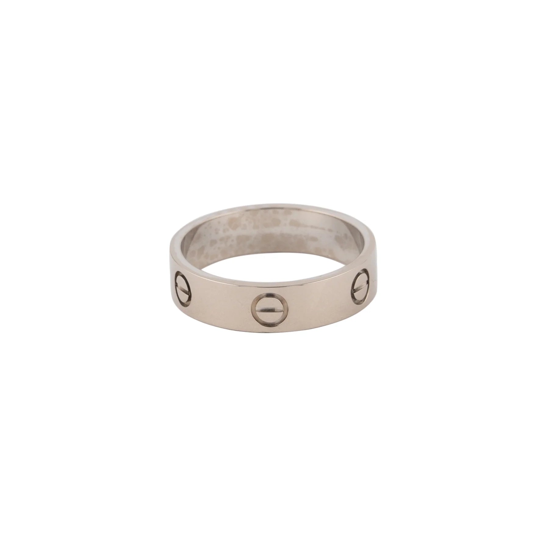 Cartier 18K White Gold Love Lady's Ring