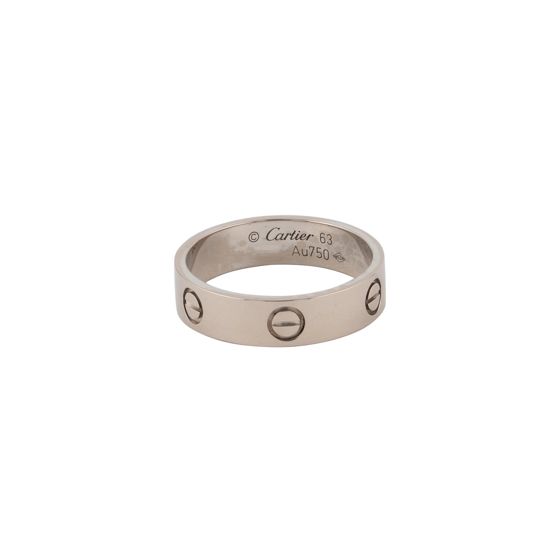 Cartier 18K White Gold Love Lady's Ring