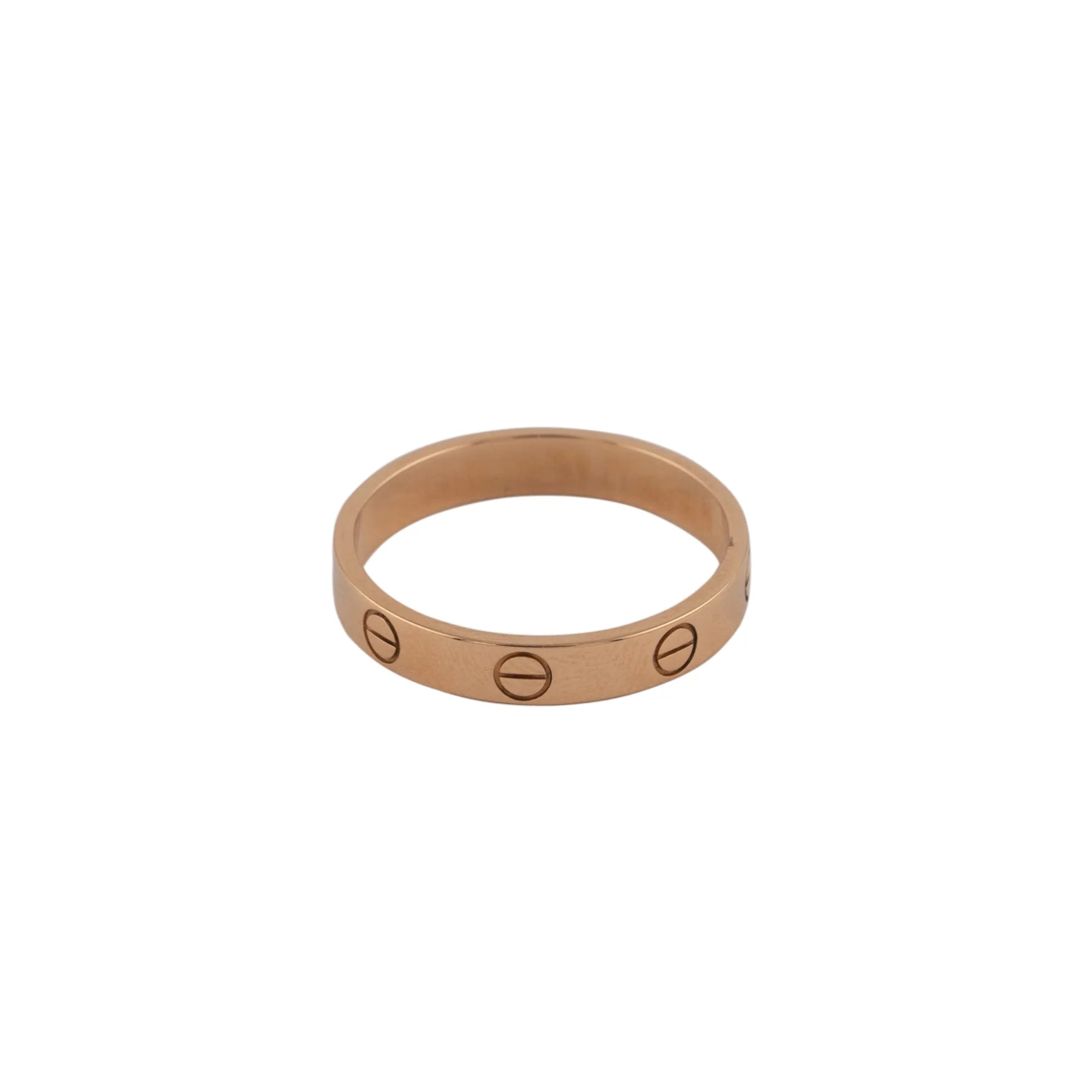 Cartier 18K Rose Gold Love Wedding Band Lady's Ring