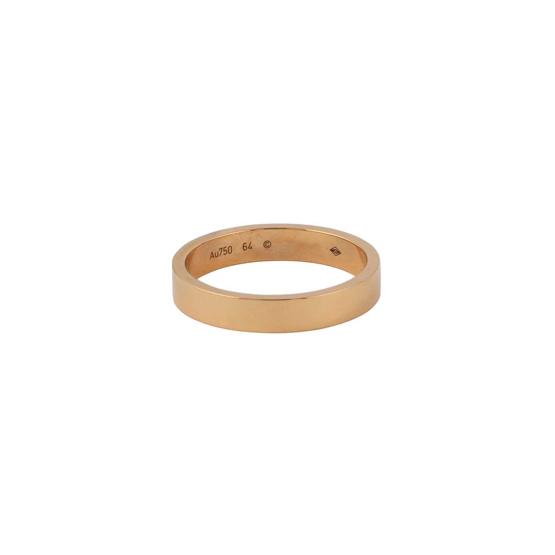Cartier 18K Rose Gold C de Cartier Wedding Band Lady's Ring