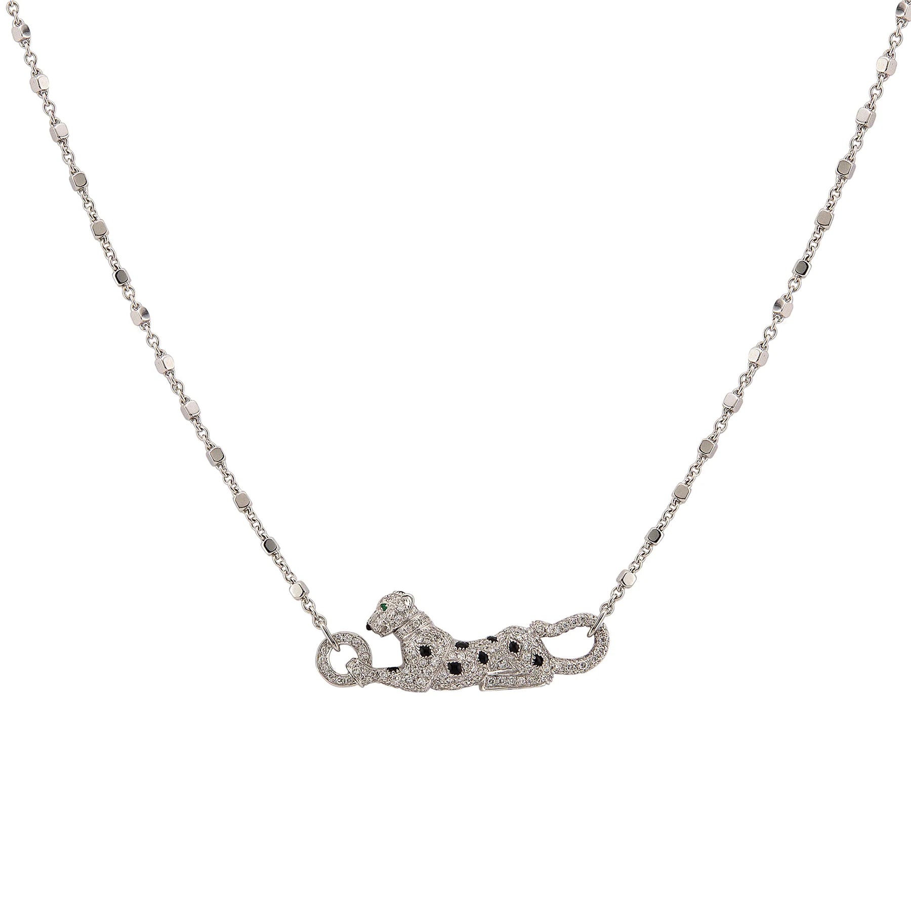 Cartier 18K White Gold Panthère de Cartier Pendant Necklace