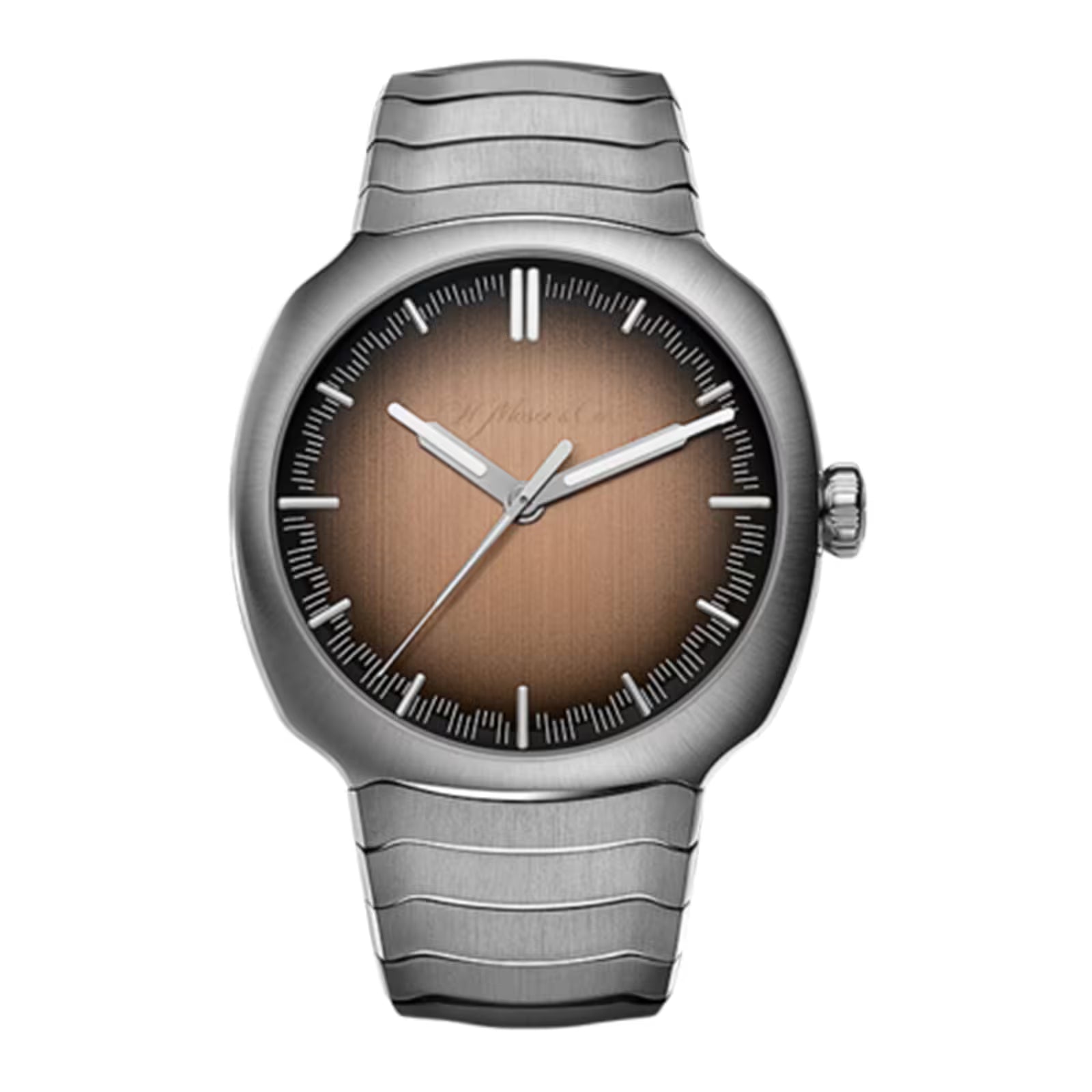 H. Moser & Cie. Streamliner Centre Seconds Smoked Salmon Stainless Steel Men's Watch