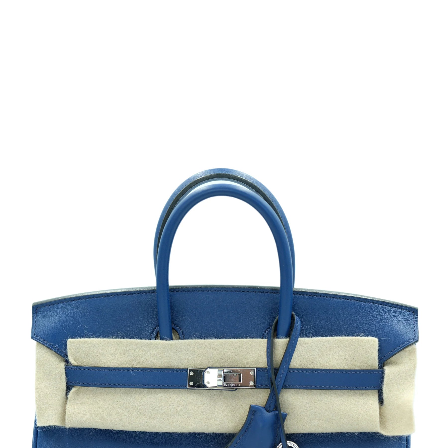 Hermes Birkin 25 Bleu Saphir Swift with Palladium Hardware Bag