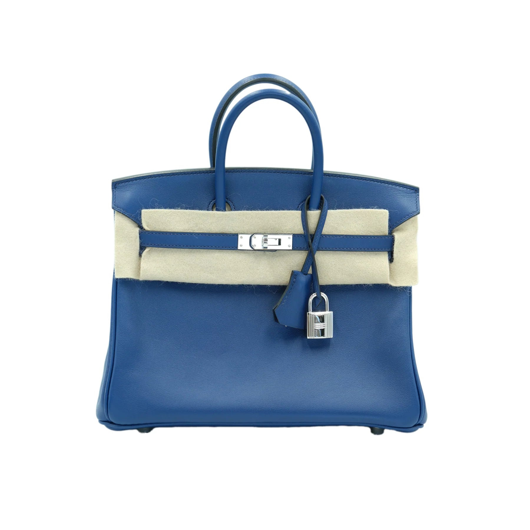 Hermes Birkin 25 Bleu Saphir Swift with Palladium Hardware Bag