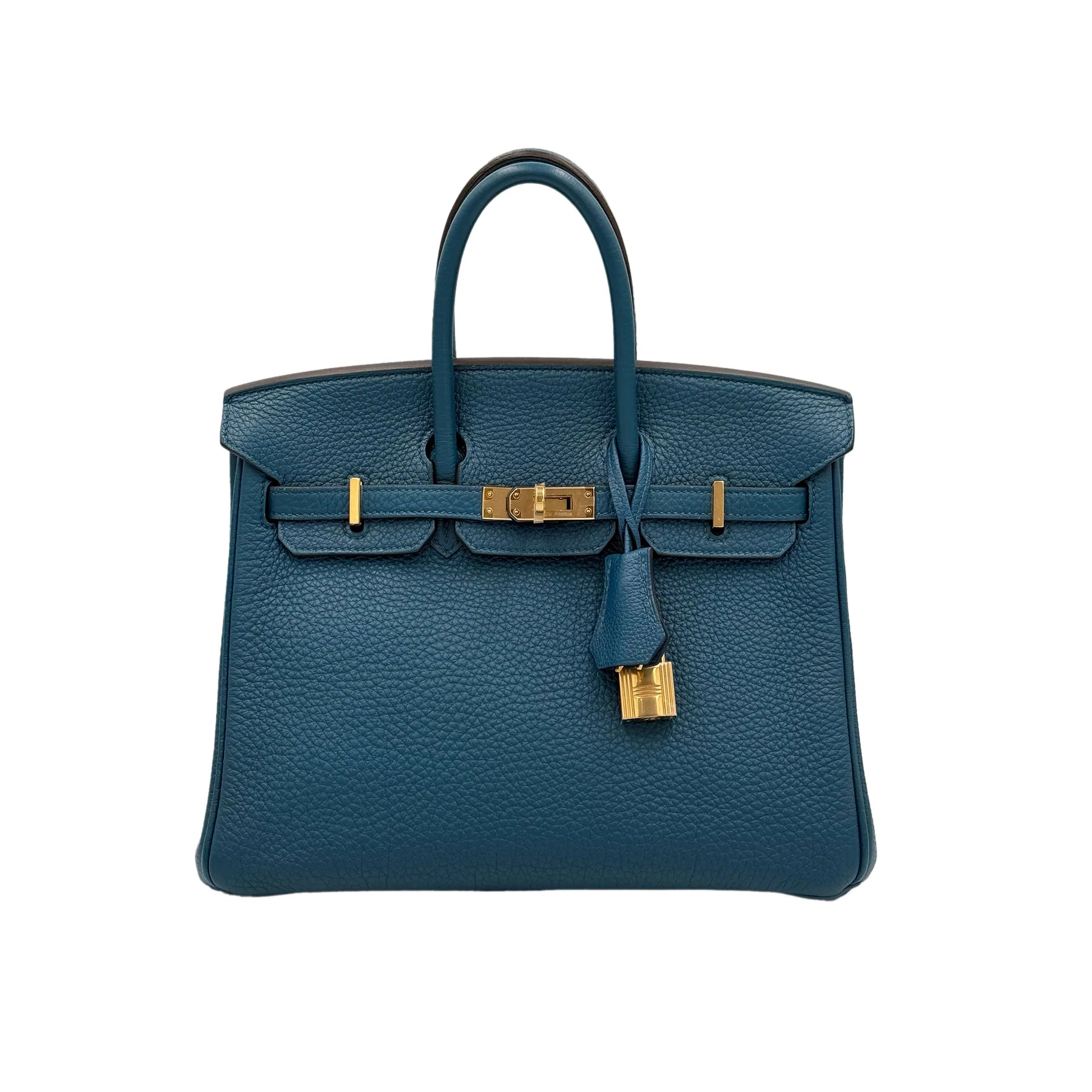 Hermes Birkin 25 Cobalt Togo with Gold Hardware Bag