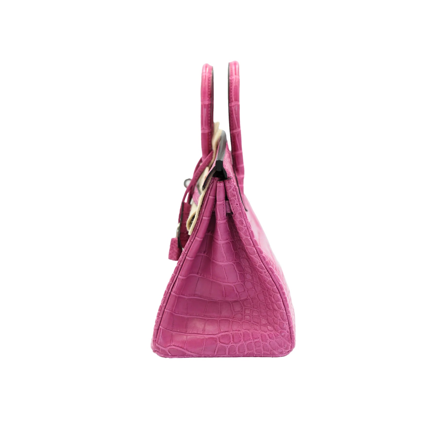 Hermes Birkin 25 Rose Sheherazade Matte Alligator Palladium Hardware Bag