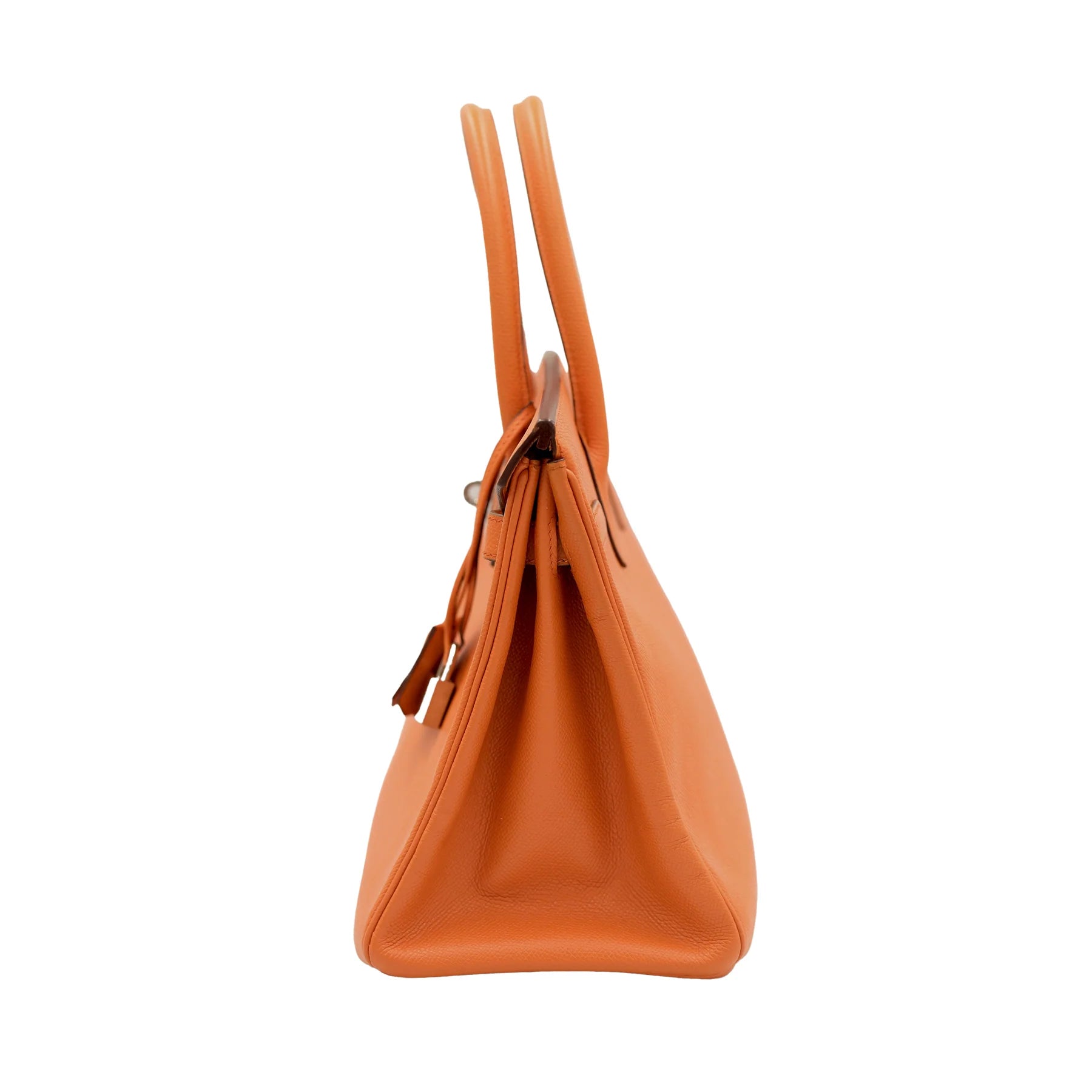 Hermes Birkin 30 Orange Epsom with Palladium Hardware Bag