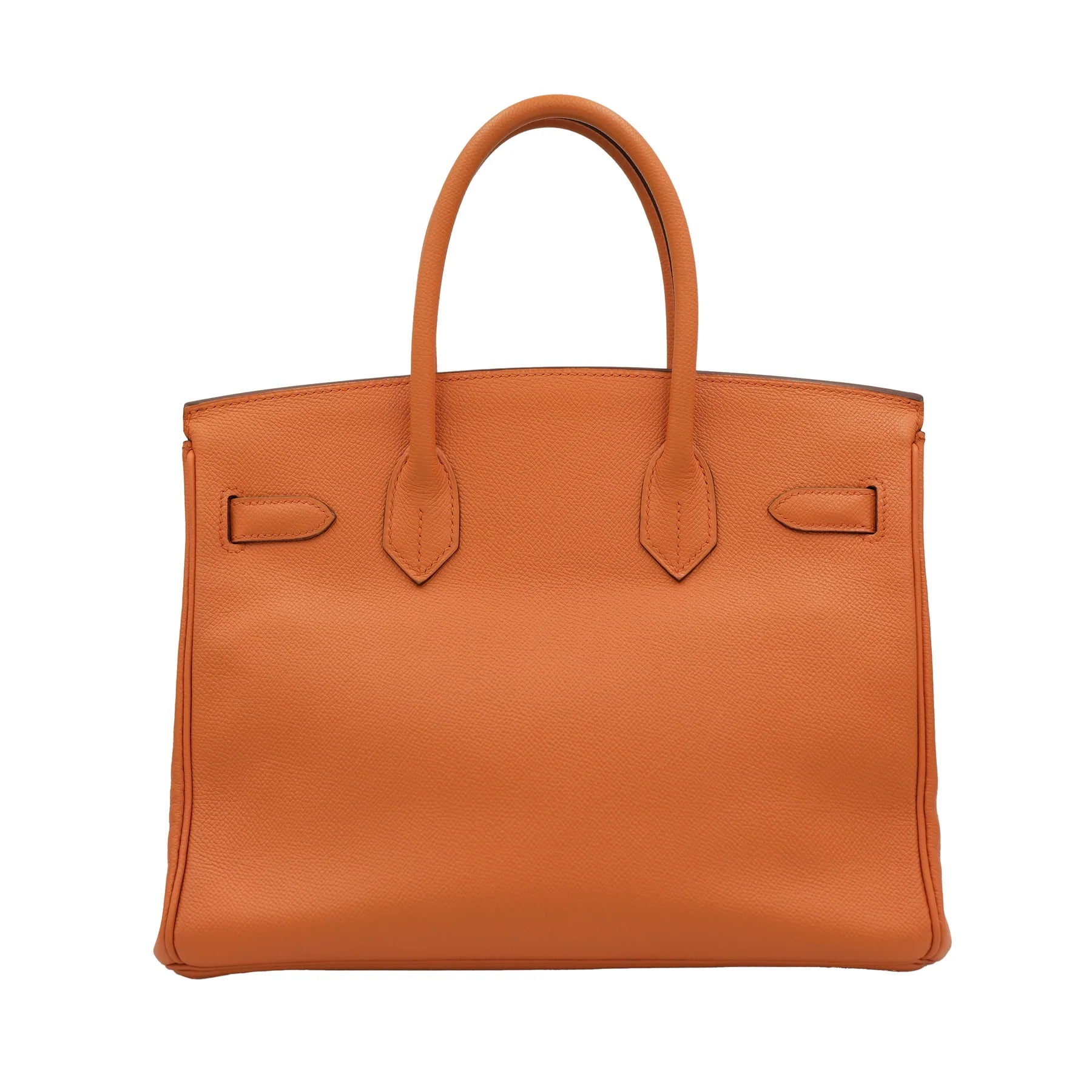 Hermes Birkin 30 Orange Epsom with Palladium Hardware Bag