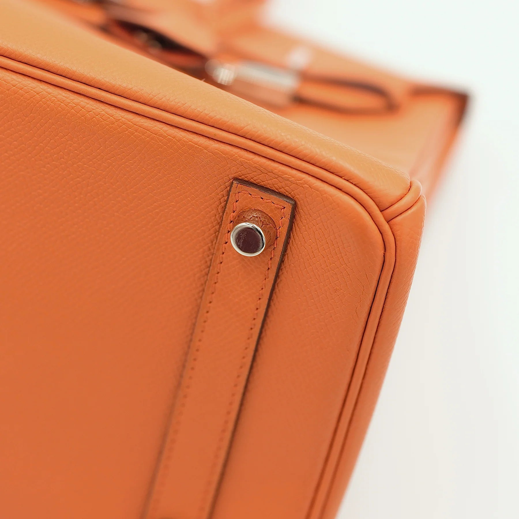 Hermes Birkin 30 Orange Epsom with Palladium Hardware Bag