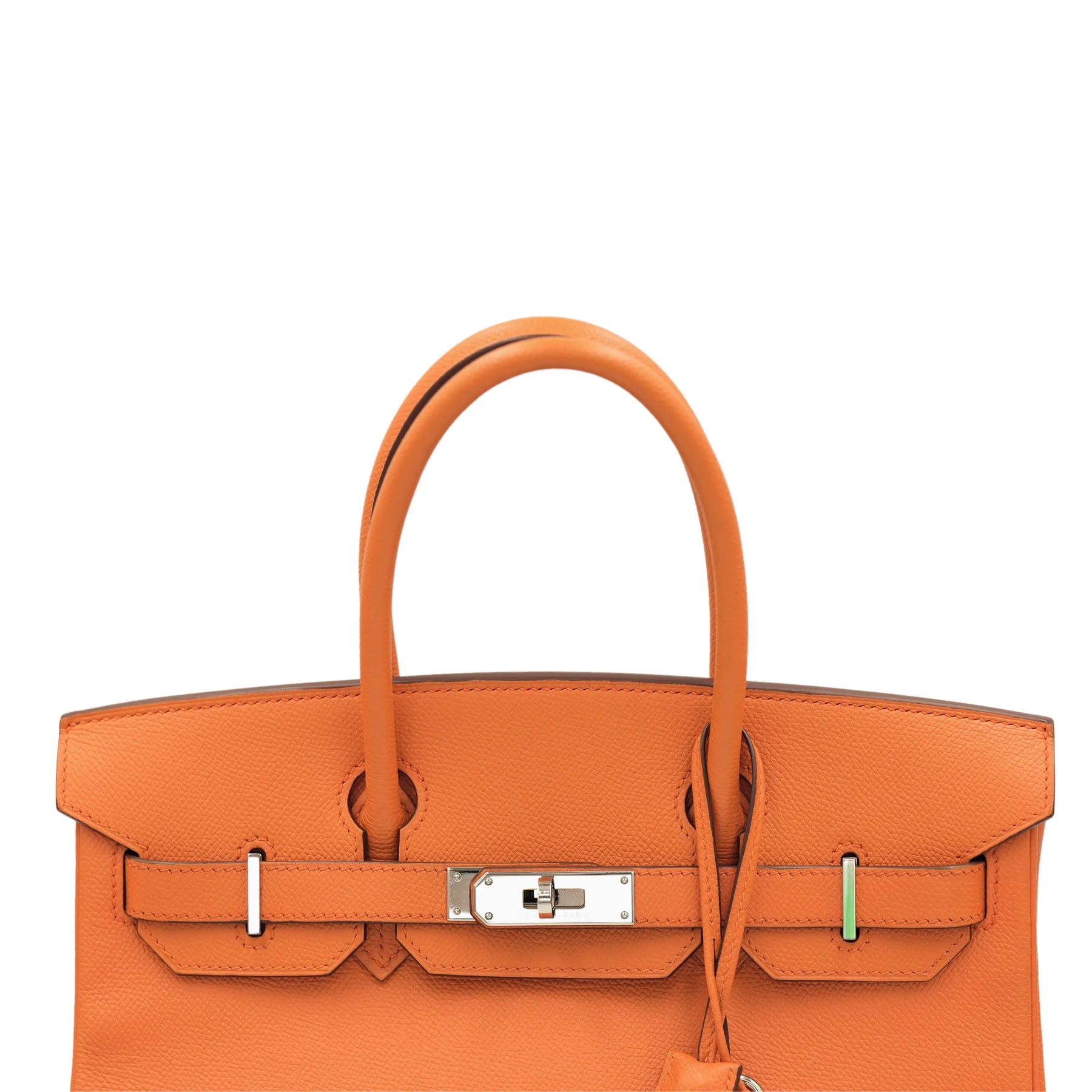 Hermes Birkin 30 Orange Epsom with Palladium Hardware Bag