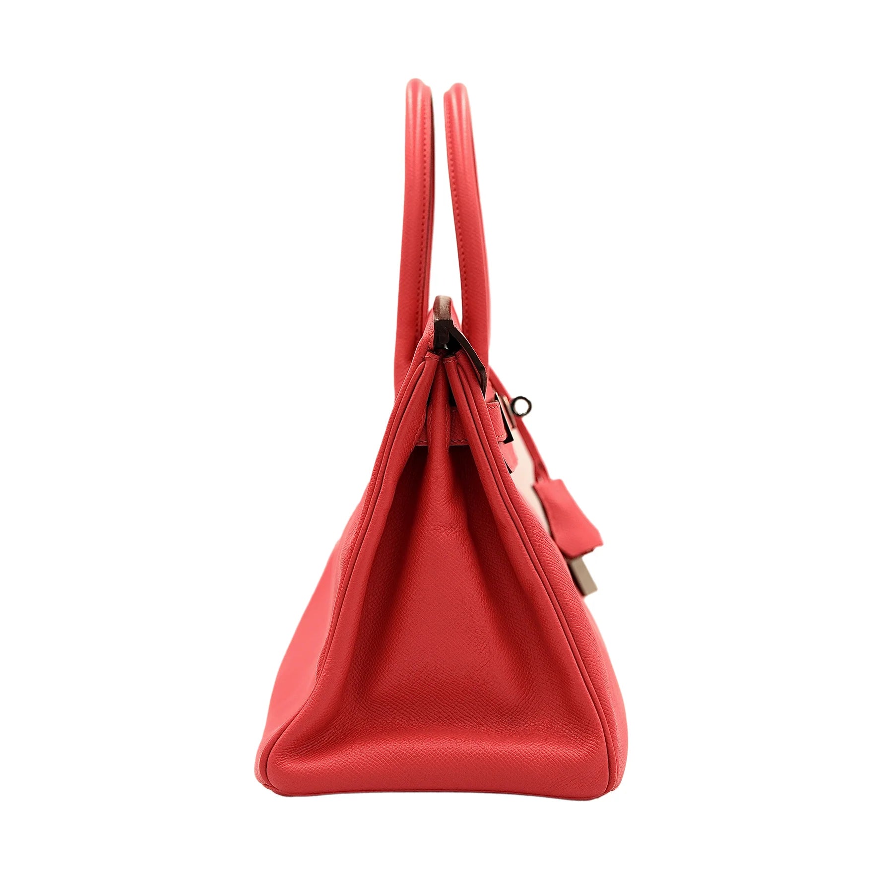 Hermes Birkin 30 Rouge Tomate Epsom with Palladium Hardware Bag