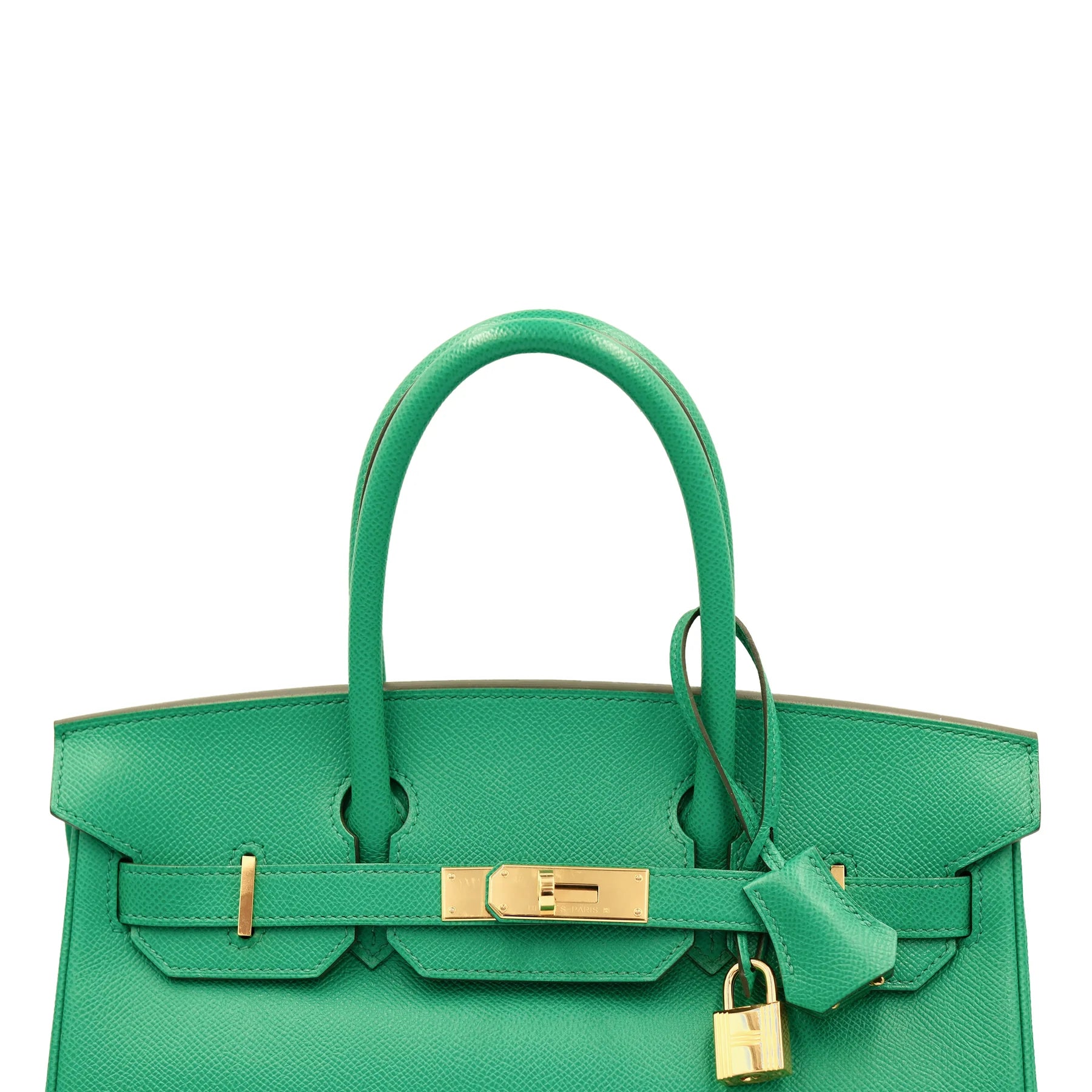 Hermes Birkin 30 Vert Jade Green Epsom With Gold Hardware Bag