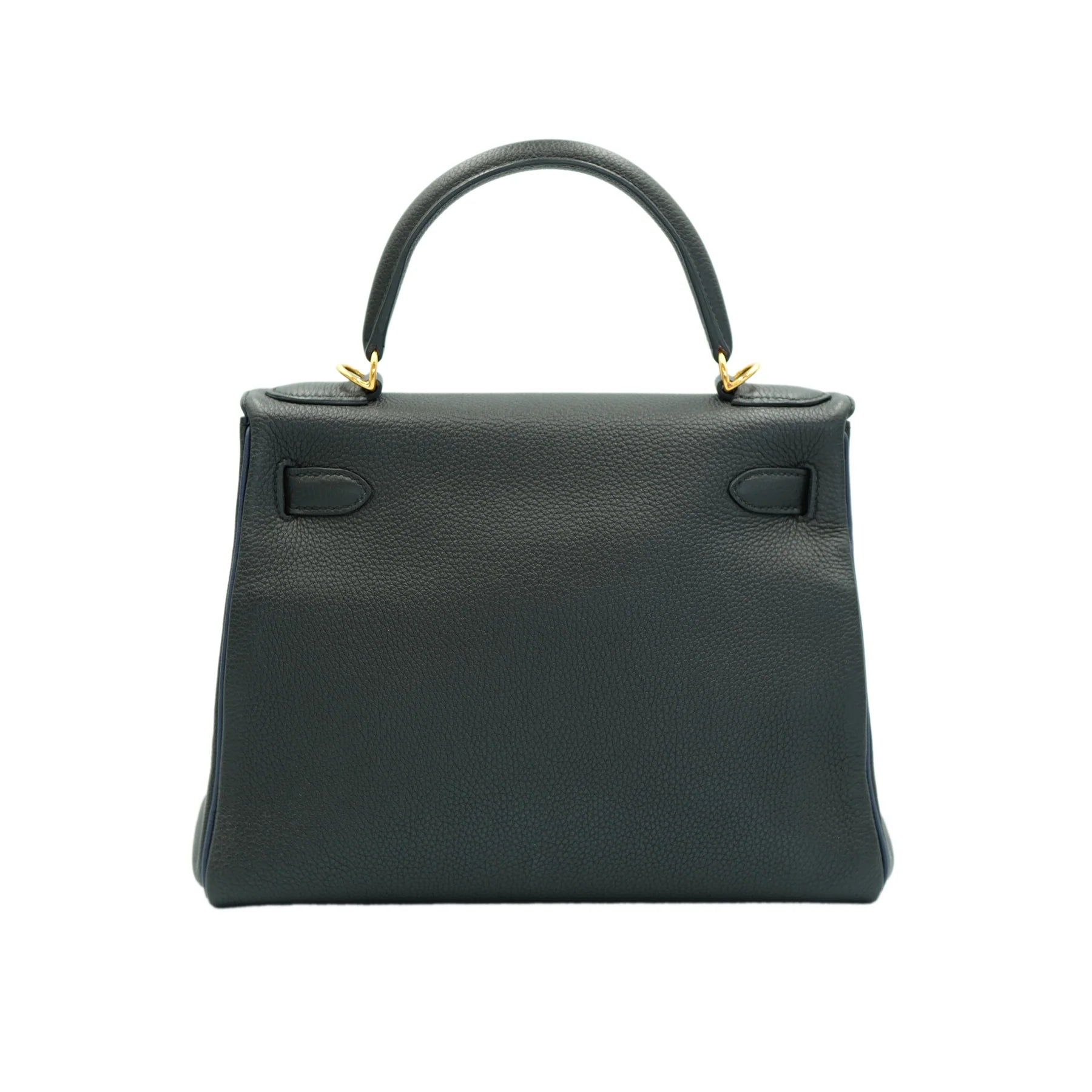 Hermes Kelly 28 Retourne Black Togo with Gold Hardware Special Order (HSS) Bag